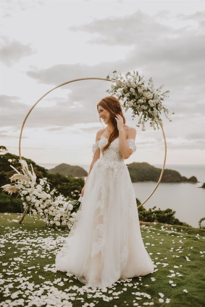 bride-laughing-at-her-wedding