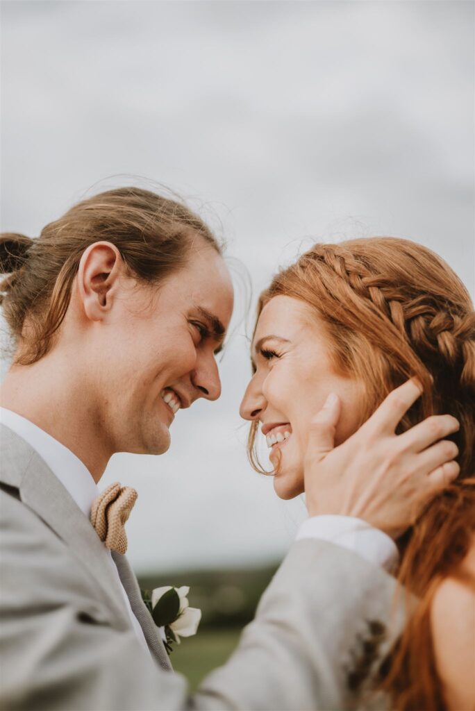 photography of happy bride and groom at their wedding