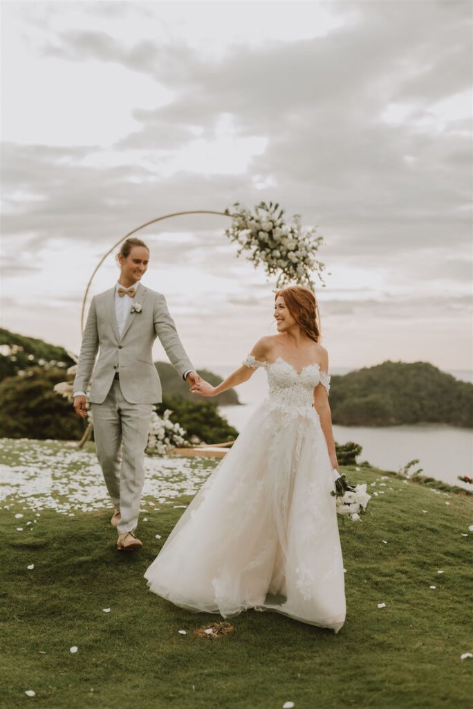 bride and groom photography at their wedding