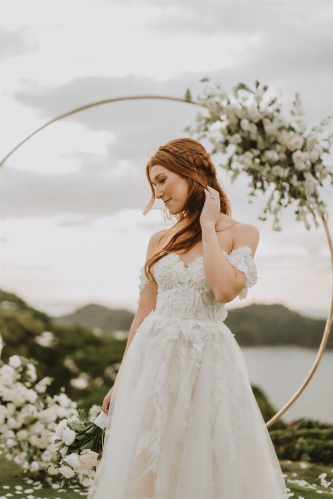 bridal photography at her wedding