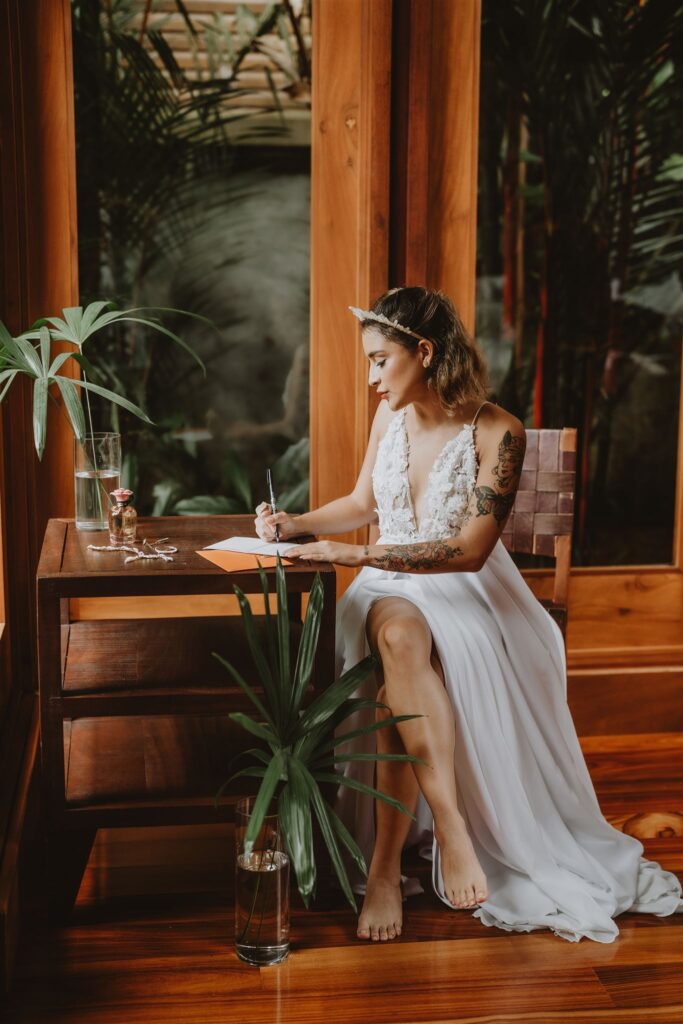 bride with Crystal Wedding Crown