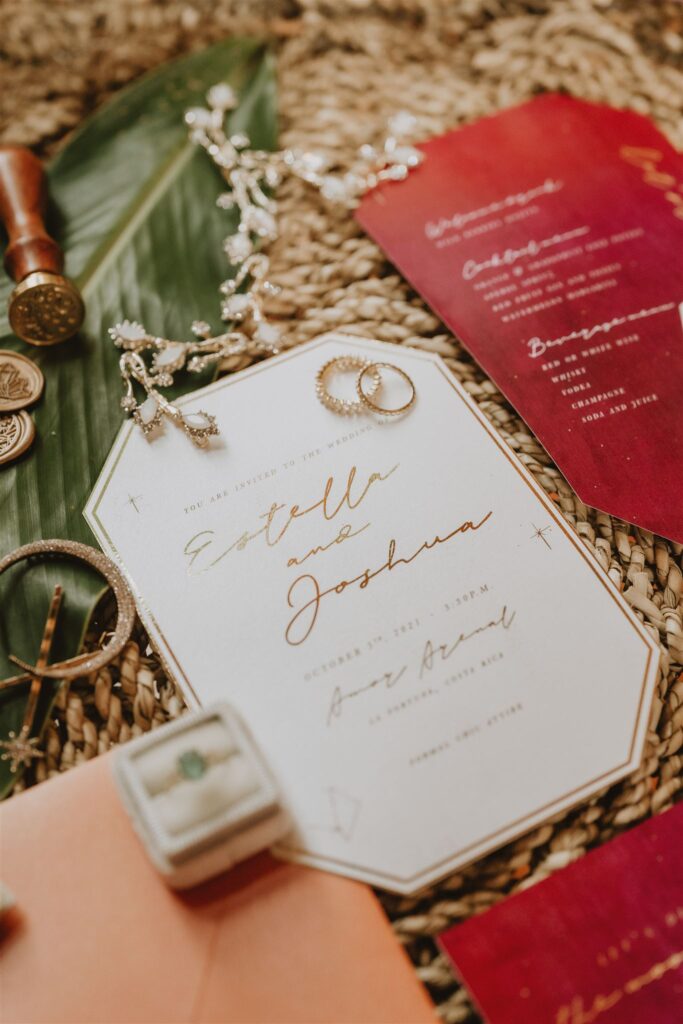 invitations and rings