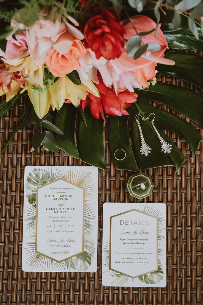 Nicole and Cameron wedding invitations