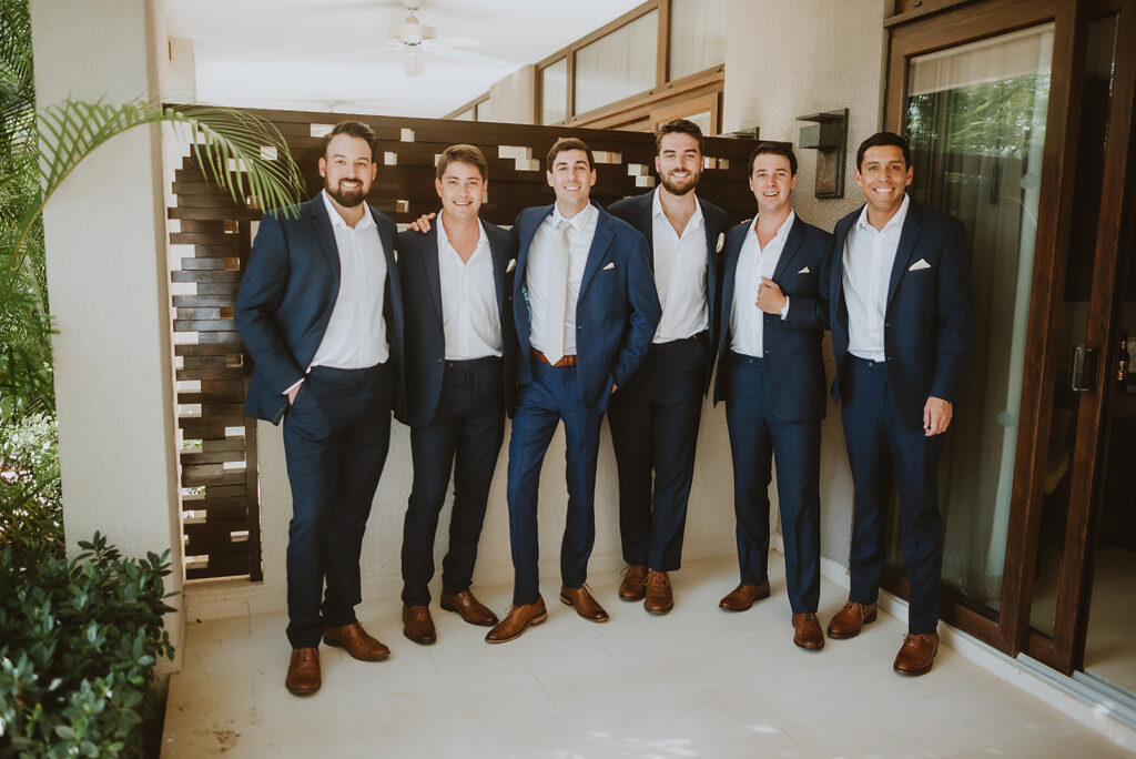 best men ready for the wedding